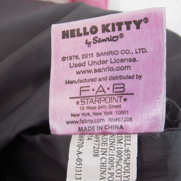 Hello Kitty Tote Bag Sanrio Grey Quilted Shoulder 2013 Purse - Picture 9 of 12